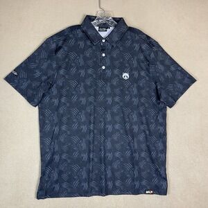 Sunday Swagger Polo Shirt Mens‎ XL Gray Golf Performance Stretch Breathable